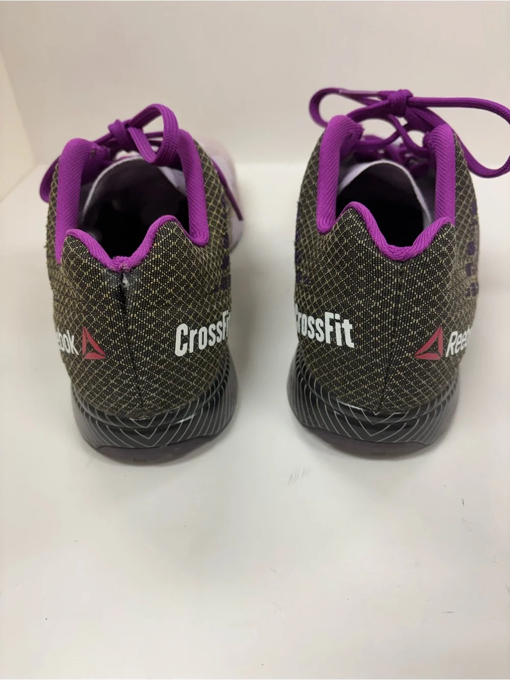 REEBOK CROSSFIT ATHLETIC SHOE SNEAKER WOMEN  9.5  LT PINK / PURPLE KEVLAR